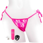 Charged My Secret Rechargeable 10 Function Remote Control Panty Vibe By Screaming O - Pink 