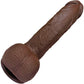 The Archer 6 Inch Silicone Realistic Dildo With Balls & Suction Cup Base By Fukena - Chocolate