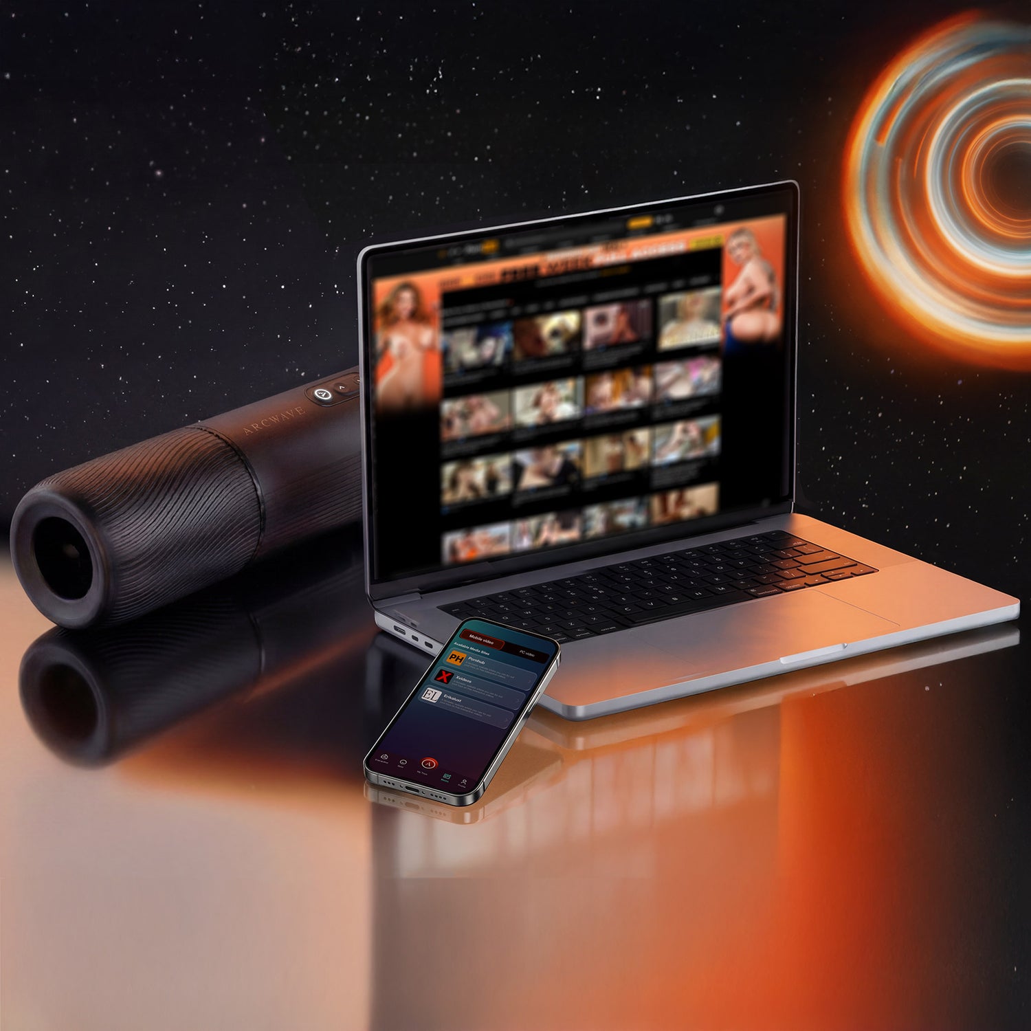Arcwave Orbit Rotating Penis Masturbator - Lifestyle