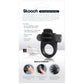 Charged Skooch Vibrating Silicone Cock Ring By Screaming O - Black