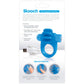 Charged Skooch Vibrating Silicone Cock Ring By Screaming O - Blue