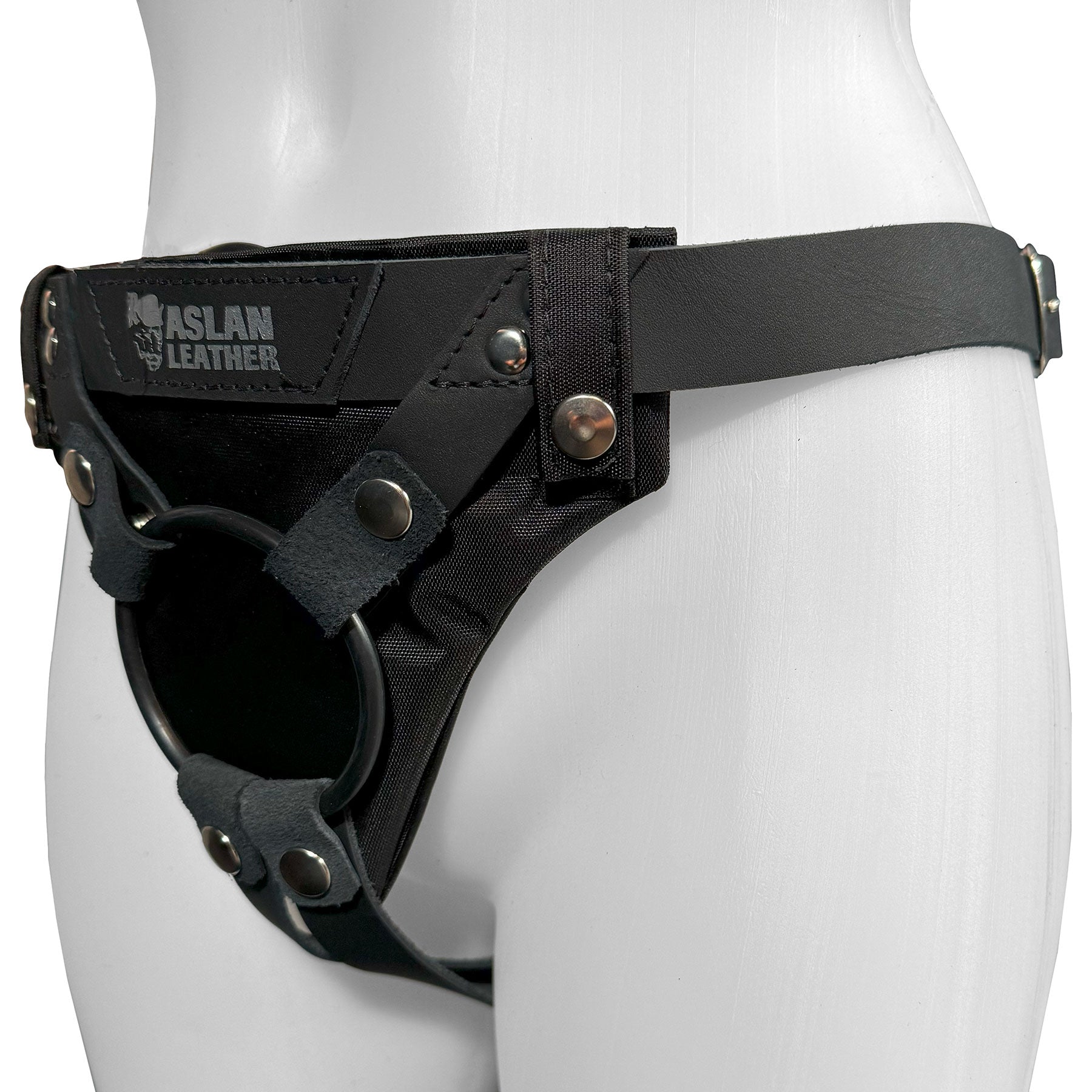 Aslan Large Toy Commando Leather Strap-On Harness