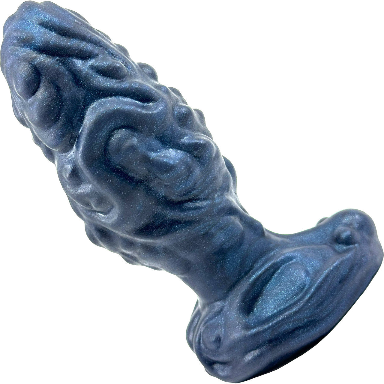 Pris Toys Asteroid Textured Silicone 5.5 Inch Anal Plug - Deep Space