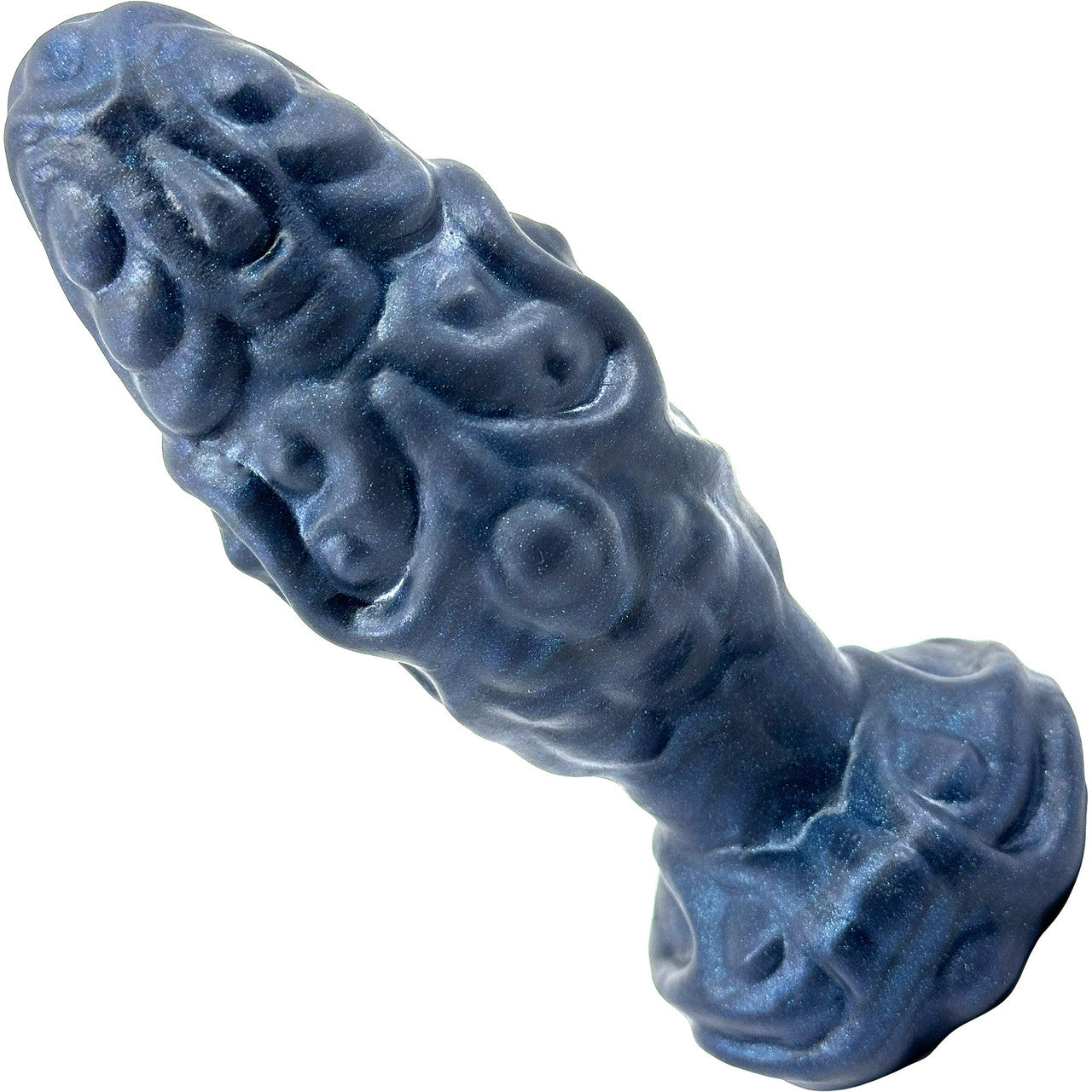 Pris Toys Asteroid Textured Silicone 5.5 Inch Anal Plug - Deep Space