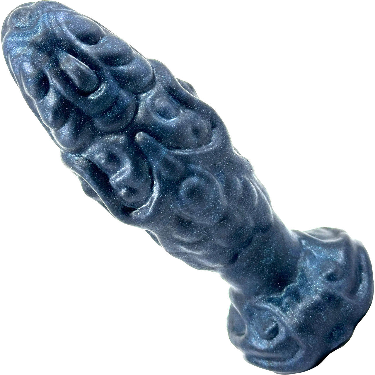 Pris Toys Asteroid Textured Silicone 4.5 Inch Anal Plug - Deep Space