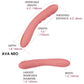 SVAKOM AVA NEO Waterproof Rechargeable Interactive Thrusting Silicone Vibrator - Pink