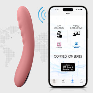 SVAKOM AVA NEO Waterproof Rechargeable Interactive Thrusting Silicone Vibrator - Pink