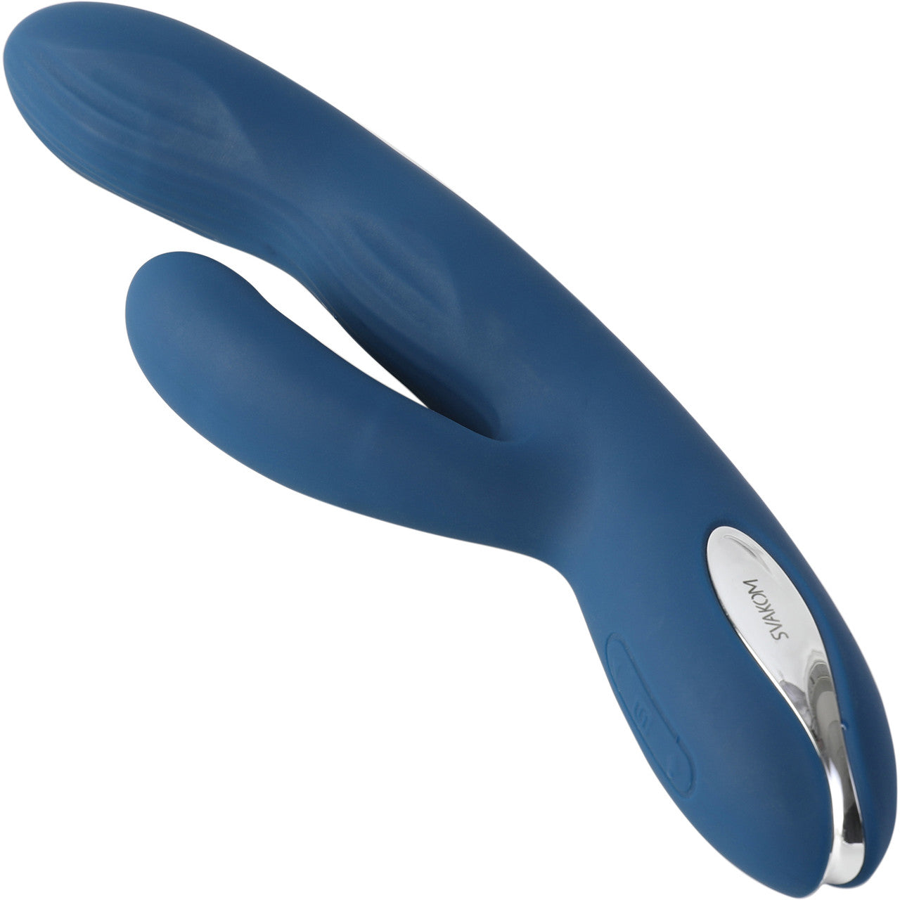 SVAKOM Aylin Rechargeable Waterproof Silicone Dual Stimulation Vibrator - Blue