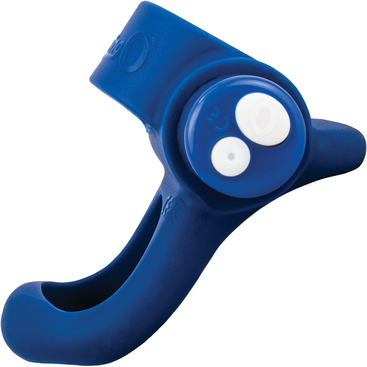 Charged You-Turn Plus Vibrating Silicone Cock Ring By Screaming O - Blueberry