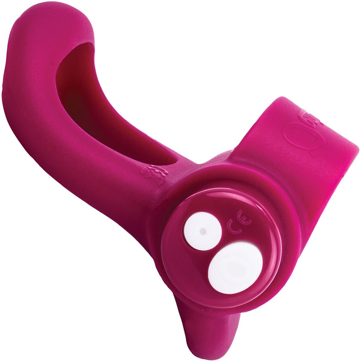 Charged You-Turn Plus Vibrating Silicone Cock Ring By Screaming O - Merlot