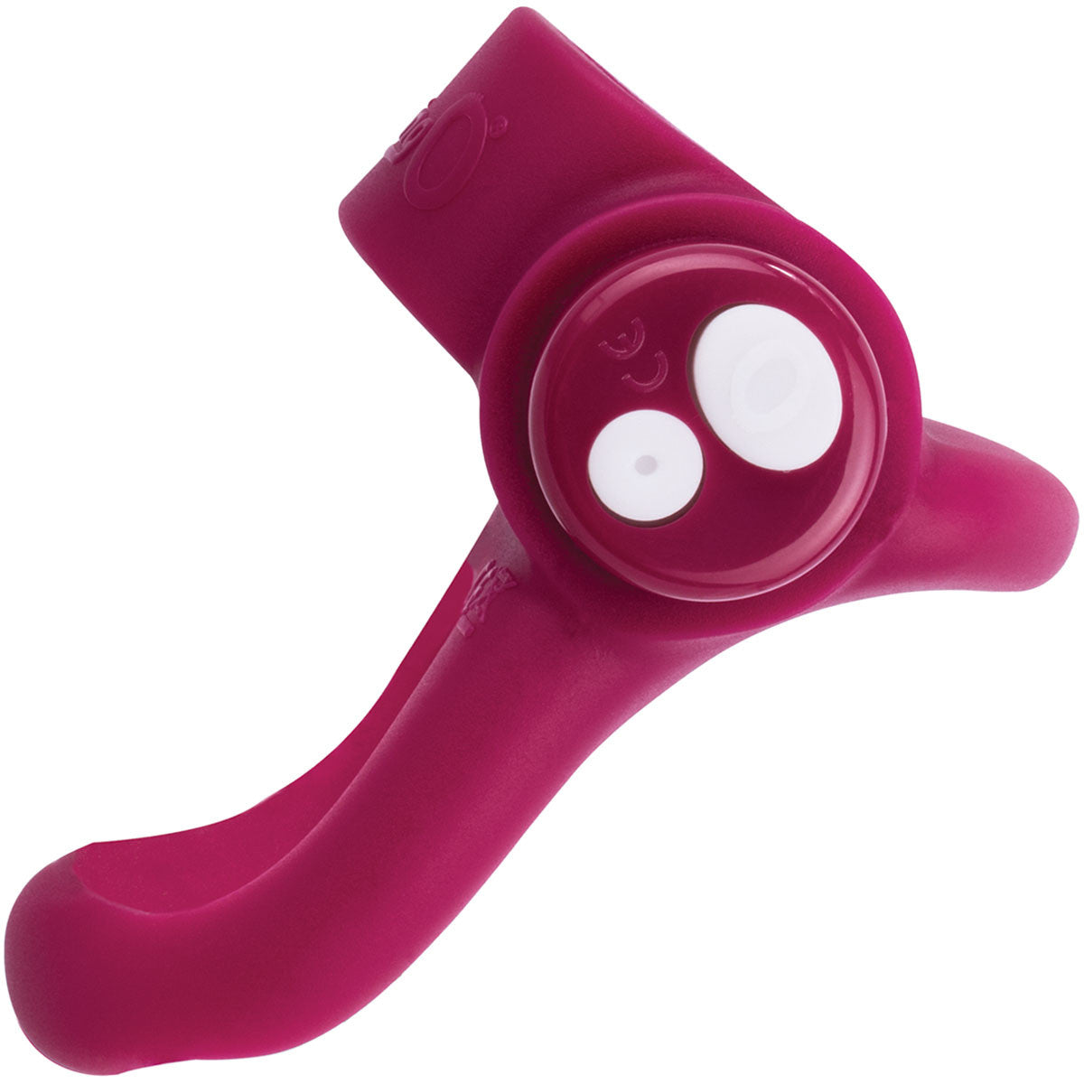 Charged You-Turn Plus Vibrating Silicone Cock Ring By Screaming O - Merlot