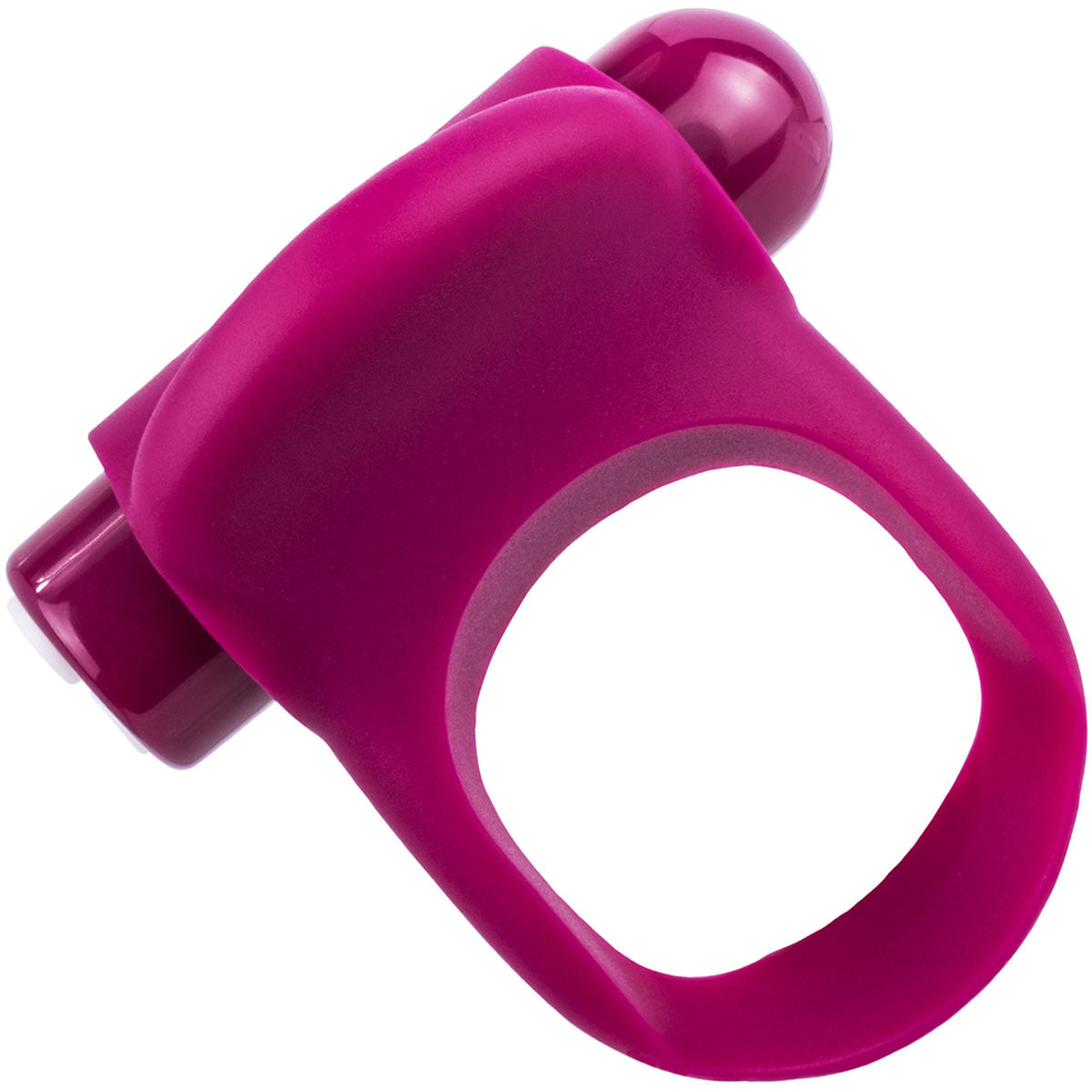 Charged You-Turn Plus Vibrating Silicone Cock Ring By Screaming O - Merlot