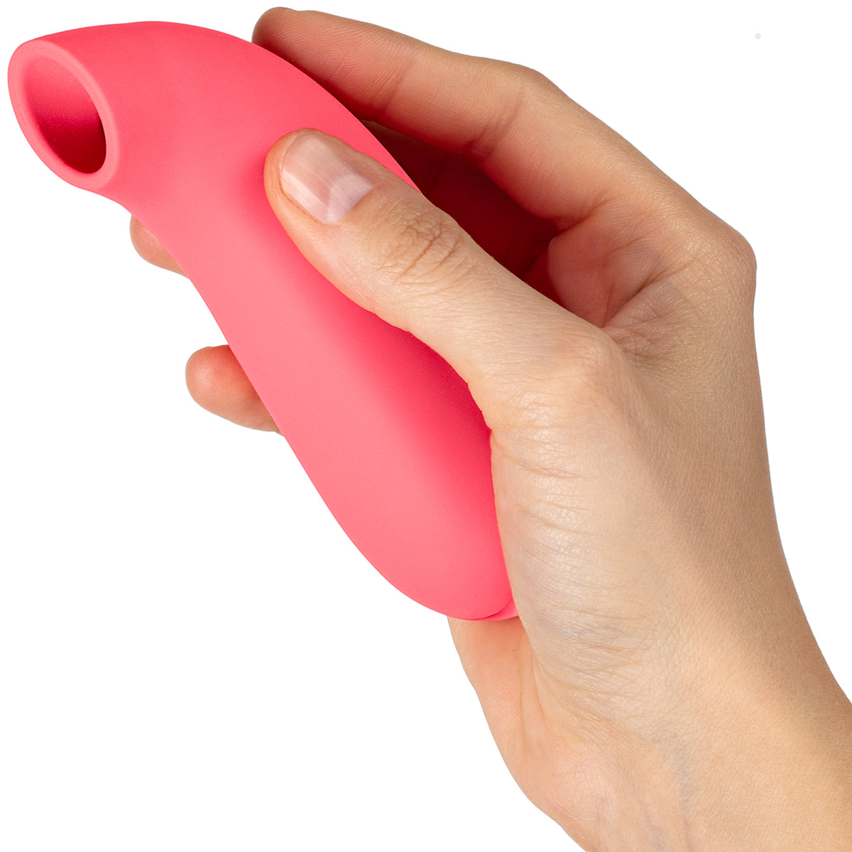 Dame AER Silicone Waterproof Pressure Wave Suction Clitoral Stimulator - Coral