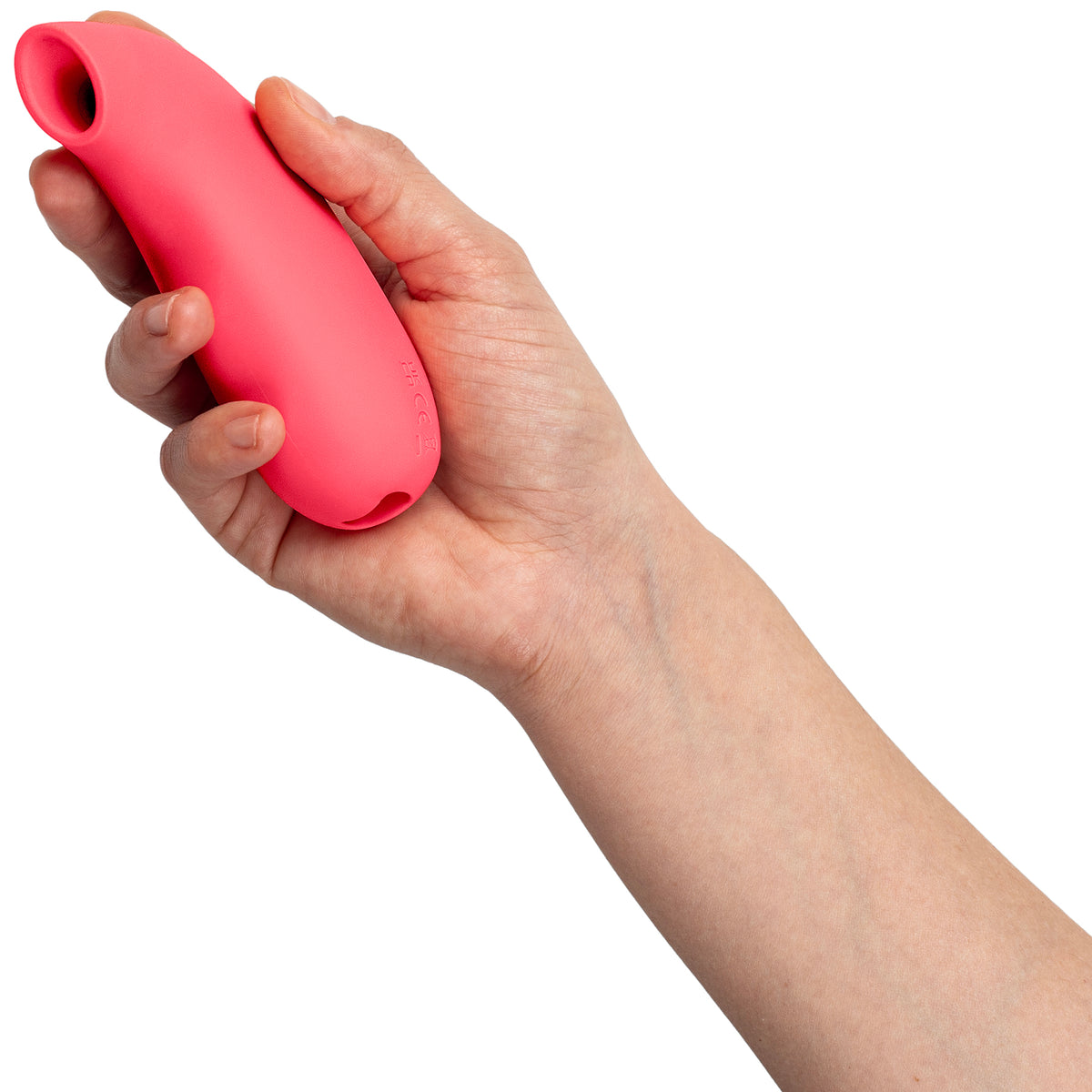 Dame AER Silicone Waterproof Pressure Wave Suction Clitoral Stimulator - Coral