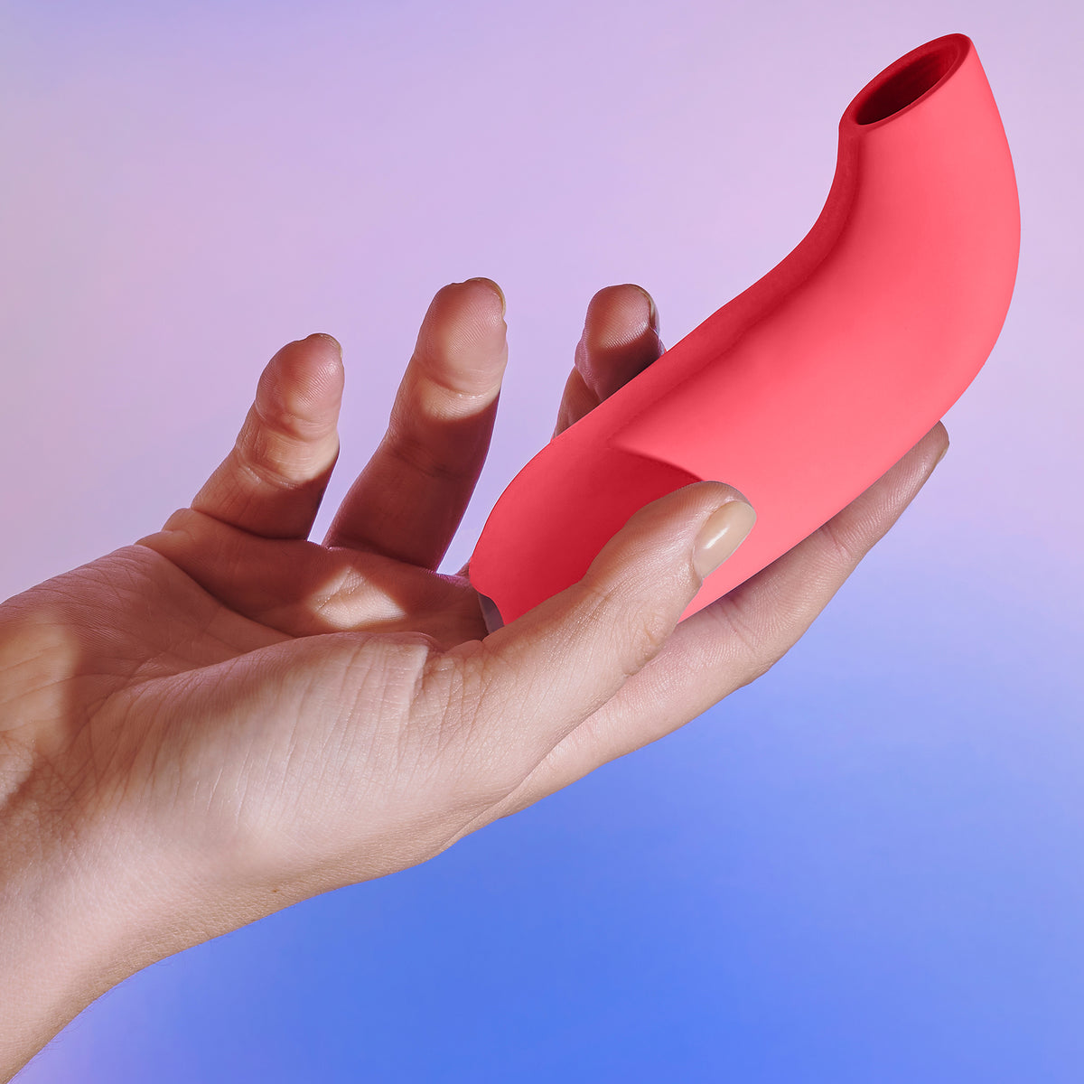 Dame AER Silicone Waterproof Pressure Wave Suction Clitoral Stimulator - Coral