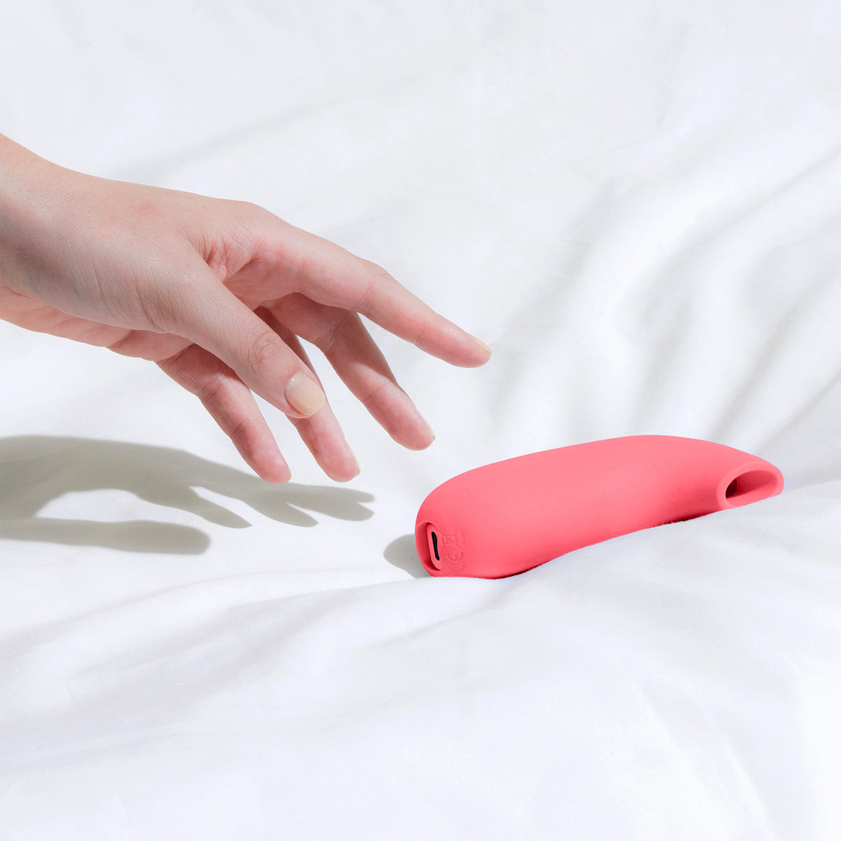 Dame AER Silicone Waterproof Pressure Wave Suction Clitoral Stimulator - Coral