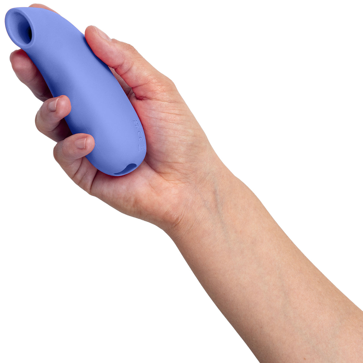Dame AER Silicone Waterproof Pressure Wave Suction Clitoral Stimulator - Periwinkle
