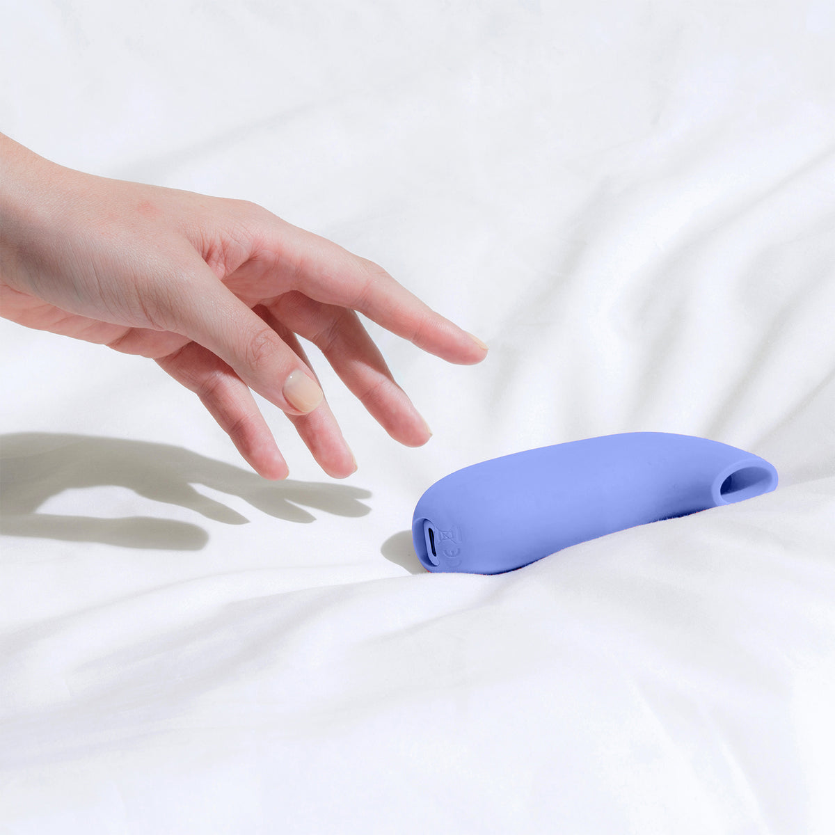 Dame AER Silicone Waterproof Pressure Wave Suction Clitoral Stimulator - Periwinkle