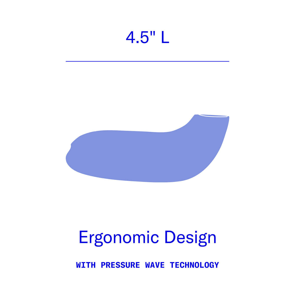 Dame AER Silicone Waterproof Pressure Wave Suction Clitoral Stimulator - Periwinkle