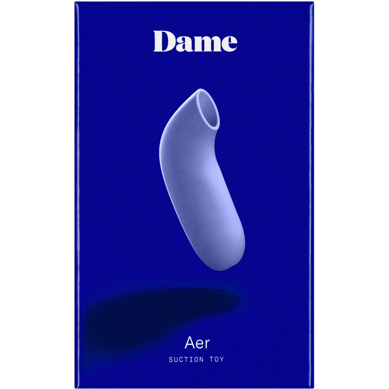 AER Silicone Rechargeable Waterproof Pressure Wave Suction Toy By Dame - Periwinkle