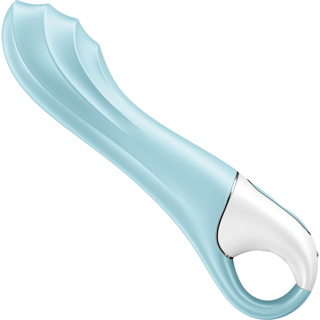 Satisfyer Air Pump Vibrator 5+ App Enabled Inflatable 12-Function G-Spot Vibrator - Blue
