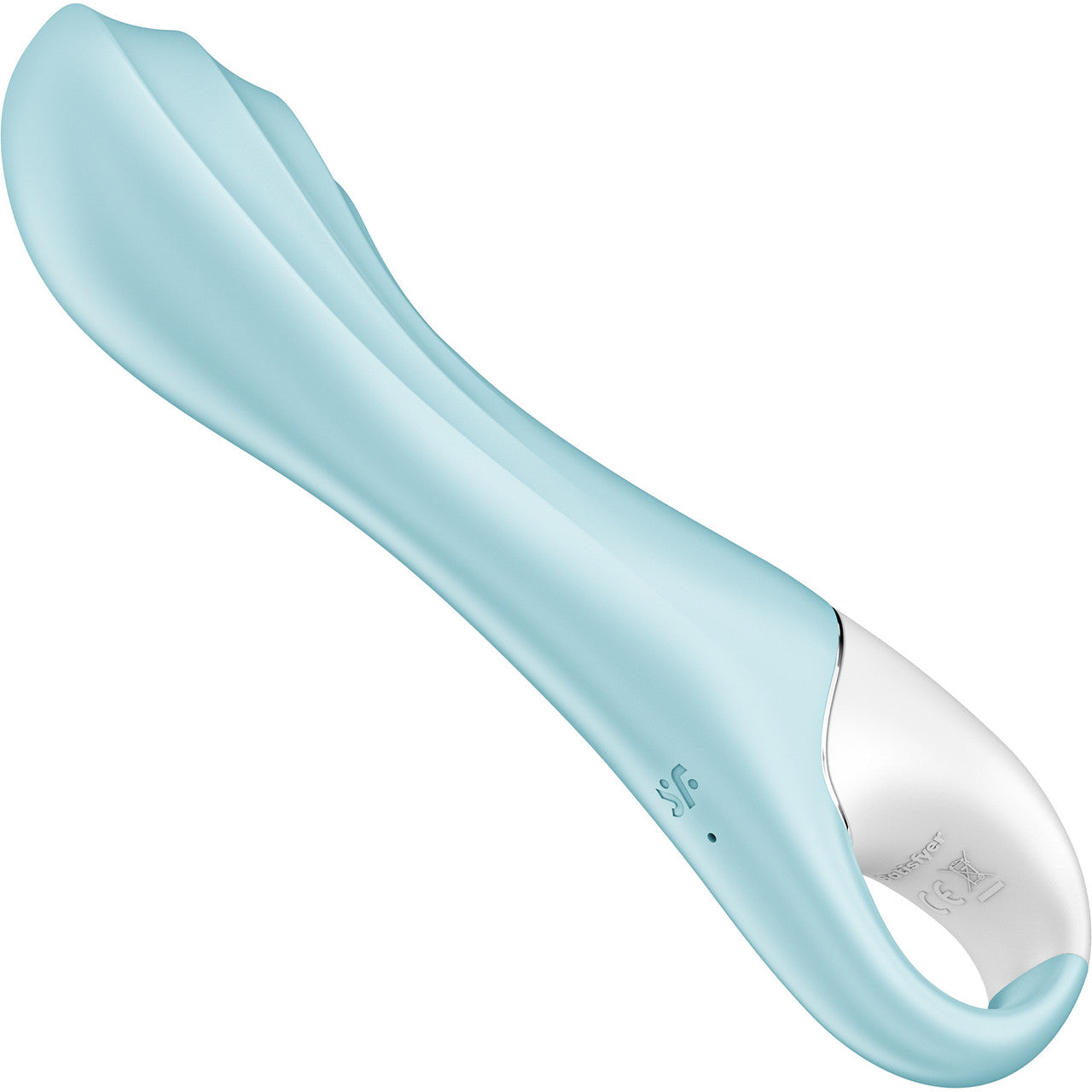 Satisfyer Air Pump Vibrator 5+ App Enabled Inflatable 12-Function G-Spot Vibrator - Blue