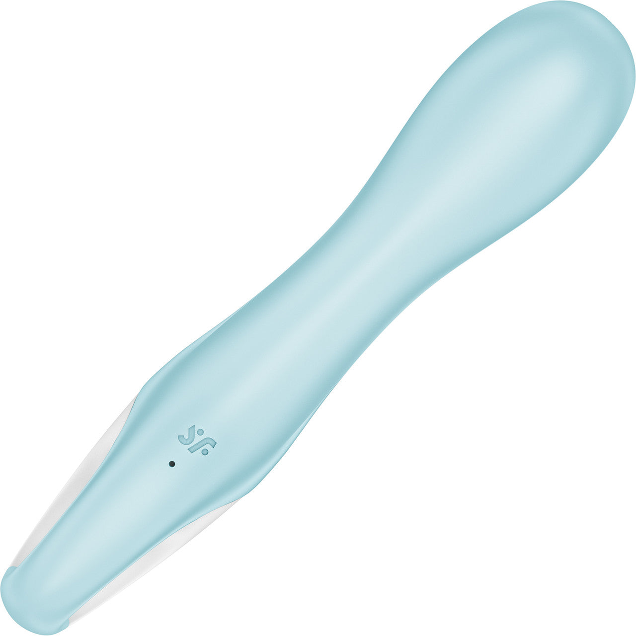 Satisfyer Air Pump Vibrator 5+ App Enabled Inflatable 12-Function G-Spot Vibrator - Blue