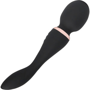 XLR8 Alluvion Silicone Rechargeable Double Ended Wand Massager By Nu Sensuelle - Black