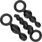 Satisfyer Booty Call Silicone Anal Plugs - Set Of 3 - Black