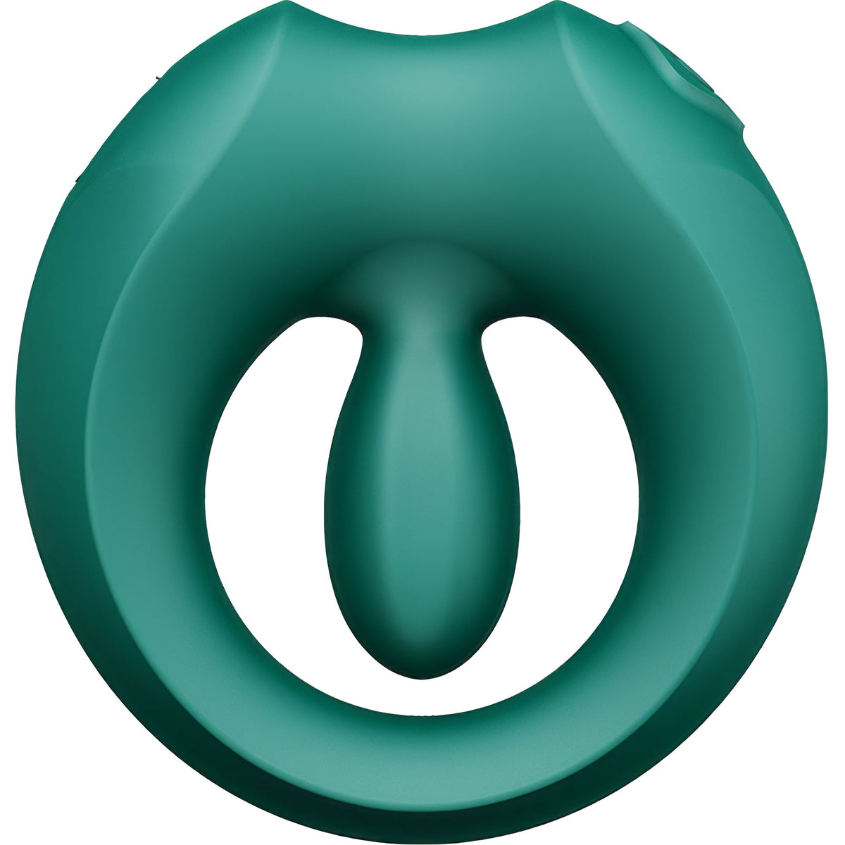 ZALO APIS Rechargeable Silicone App Compatible Vibrating Couple's Ring - Turquoise Green