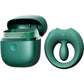 ZALO APIS Rechargeable Silicone App Compatible Vibrating Couple's Ring - Turquoise Green