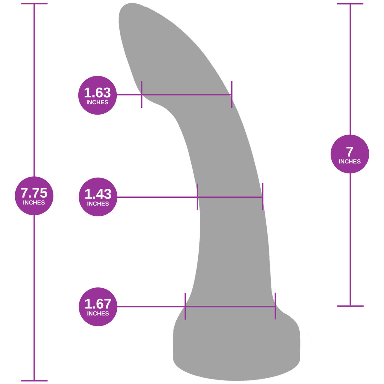 Astra Ruby Large 7 Inch Silicone G-Spot Dildo By Uberrime