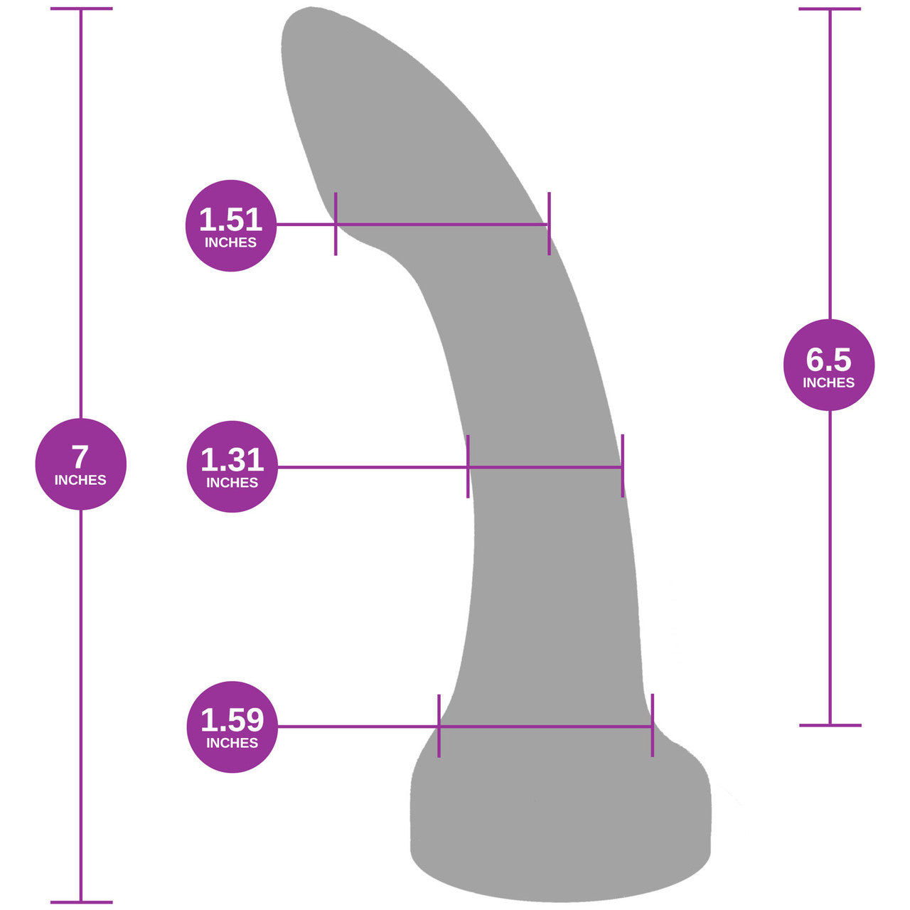 Astra Ruby Medium 6.5 Inch Silicone G-Spot Dildo By Uberrime