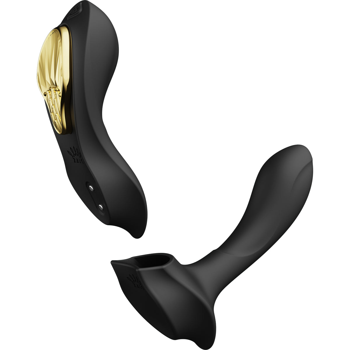 ZALO AYA Smart Wearable Dual Stimulation Silicone App Compatible Vibrator With Remote - Obsidian Black