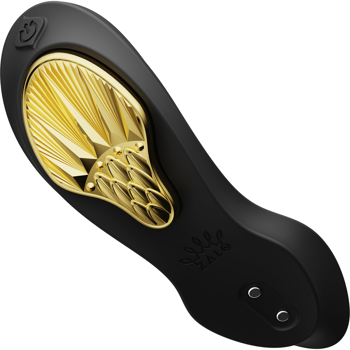 ZALO AYA Smart Wearable Dual Stimulation Silicone App Compatible Vibrator With Remote - Obsidian Black