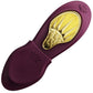 ZALO AYA Smart Wearable Dual Stimulation Silicone App Compatible Vibrator With Remote - Velvet Purple