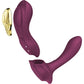 ZALO AYA Smart Wearable Dual Stimulation Silicone App Compatible Vibrator With Remote - Velvet Purple