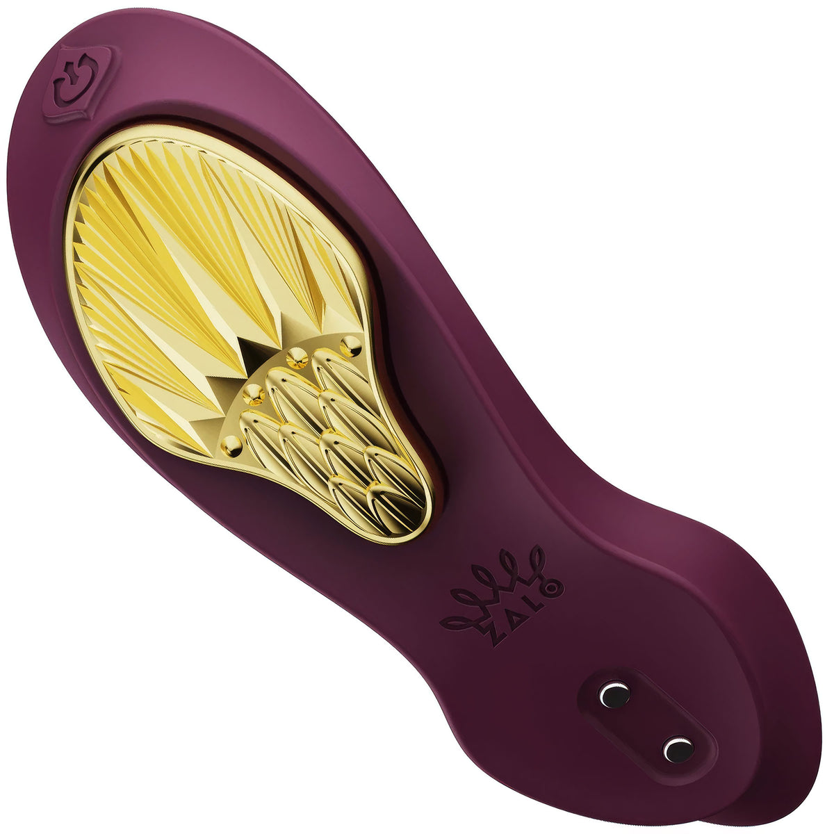 ZALO AYA Smart Wearable Dual Stimulation Silicone App Compatible Vibrator With Remote - Velvet Purple