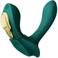 ZALO AYA Smart Wearable Dual Stimulation Silicone App Compatible Vibrator With Remote - Turquoise Green