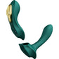 ZALO AYA Smart Wearable Dual Stimulation Silicone App Compatible Vibrator With Remote - Turquoise Green