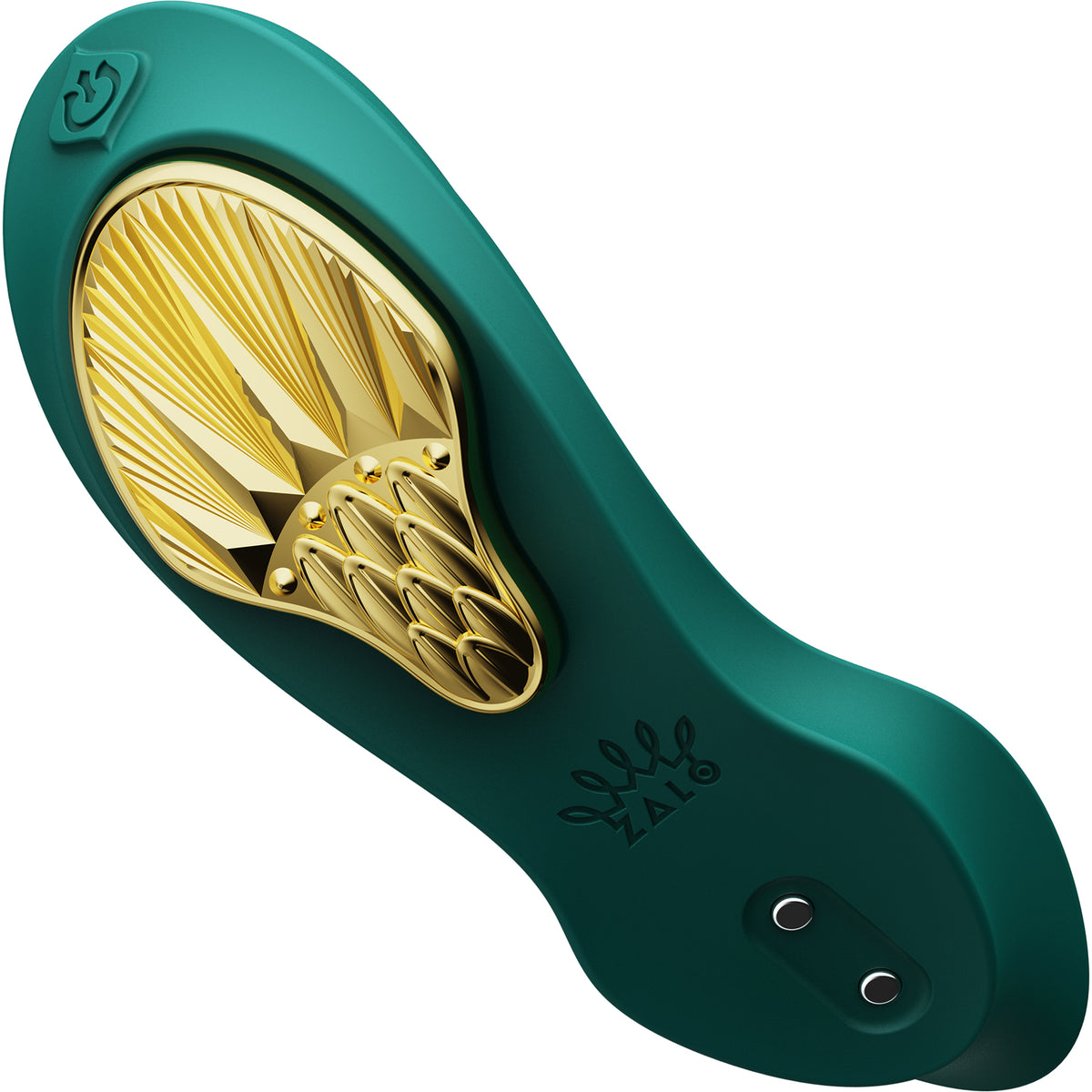 ZALO AYA Smart Wearable Dual Stimulation Silicone App Compatible Vibrator With Remote - Turquoise Green