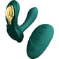 ZALO AYA Smart Wearable Dual Stimulation Silicone App Compatible Vibrator With Remote - Turquoise Green