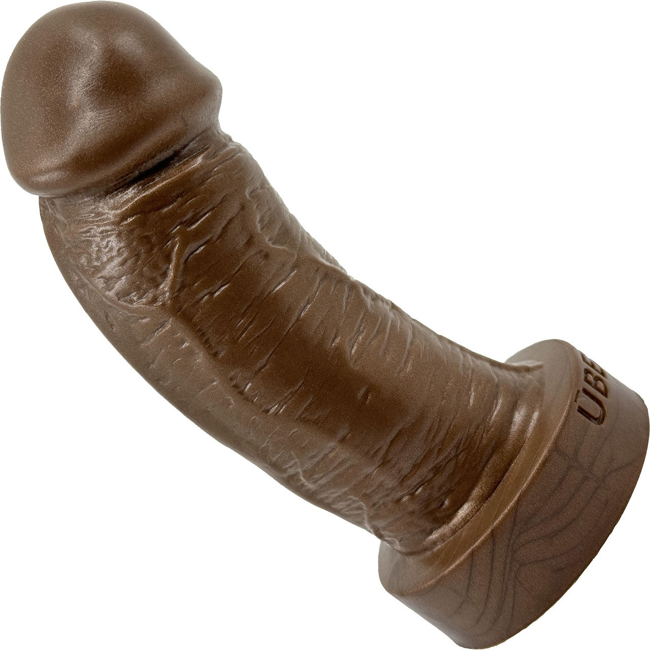 The Basio Short & Thick 5.75" Platinum Silicone Realistic Dildo By Uberrime - Chocolate