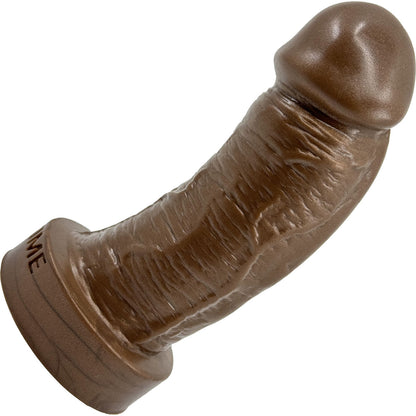 The Basio Short & Thick 5.75" Platinum Silicone Realistic Dildo By Uberrime - Chocolate