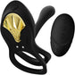 ZALO BAYEK Rechargeable Silicone App Compatible Vibrating Couple's Ring - Obsidian Black
