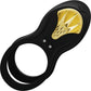 ZALO BAYEK Rechargeable Silicone App Compatible Vibrating Couple's Ring - Obsidian Black