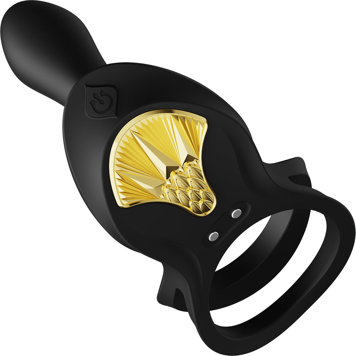 ZALO BAYEK Rechargeable Silicone App Compatible Vibrating Couple's Ring - Obsidian Black