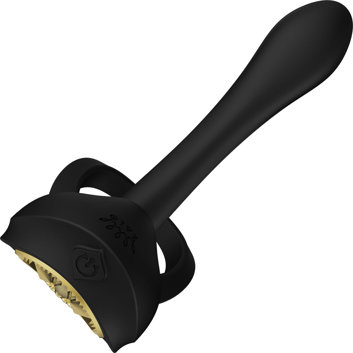 ZALO BAYEK Rechargeable Silicone App Compatible Vibrating Couple's Ring - Obsidian Black
