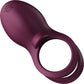 ZALO BAYEK Rechargeable Silicone App Compatible Vibrating Couple's Ring - Velvet Purple