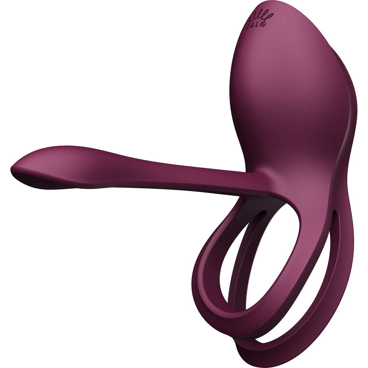 ZALO BAYEK Rechargeable Silicone App Compatible Vibrating Couple's Ring - Velvet Purple